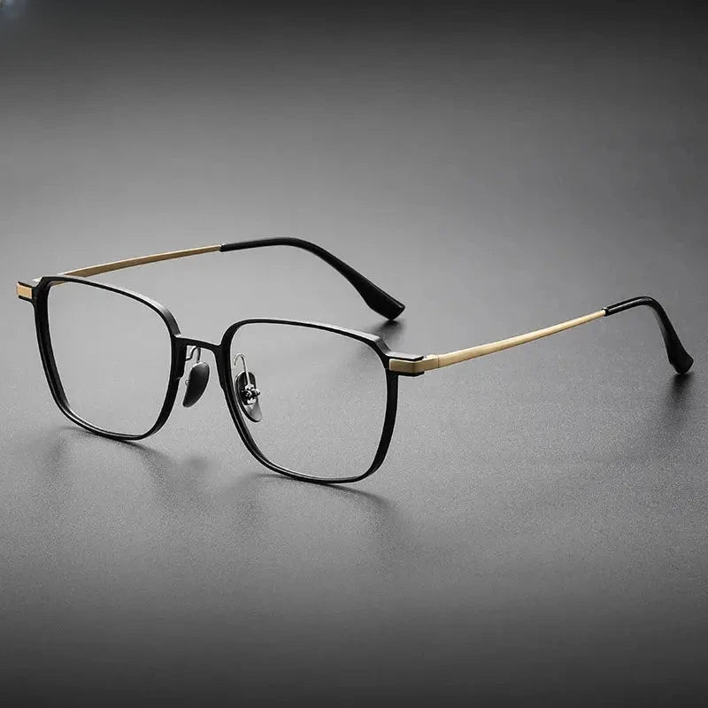 Unisex Square Full Rim Titanium Reading Glasses V20229 — view 10 | Rx Spectacle