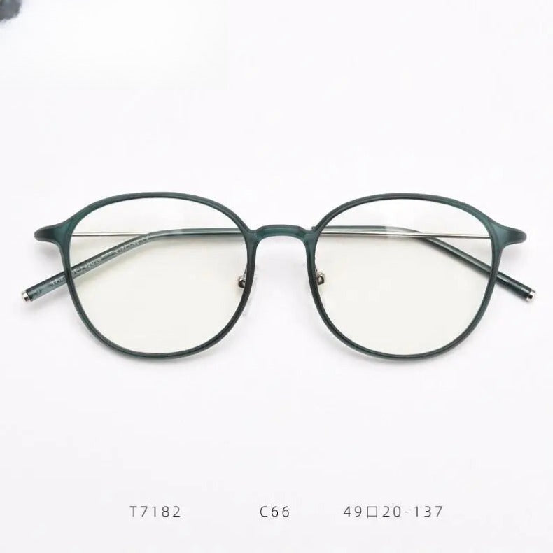 Women's Round Full Rim TR90 Prescription Glasses — view 9 | Rx Spectacle