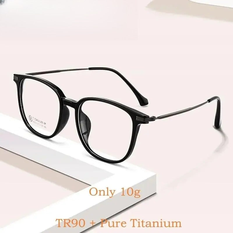 Unisex Square Full Rim Titanium Prescription Glasses 6830 — view 1 | Rx Spectacle