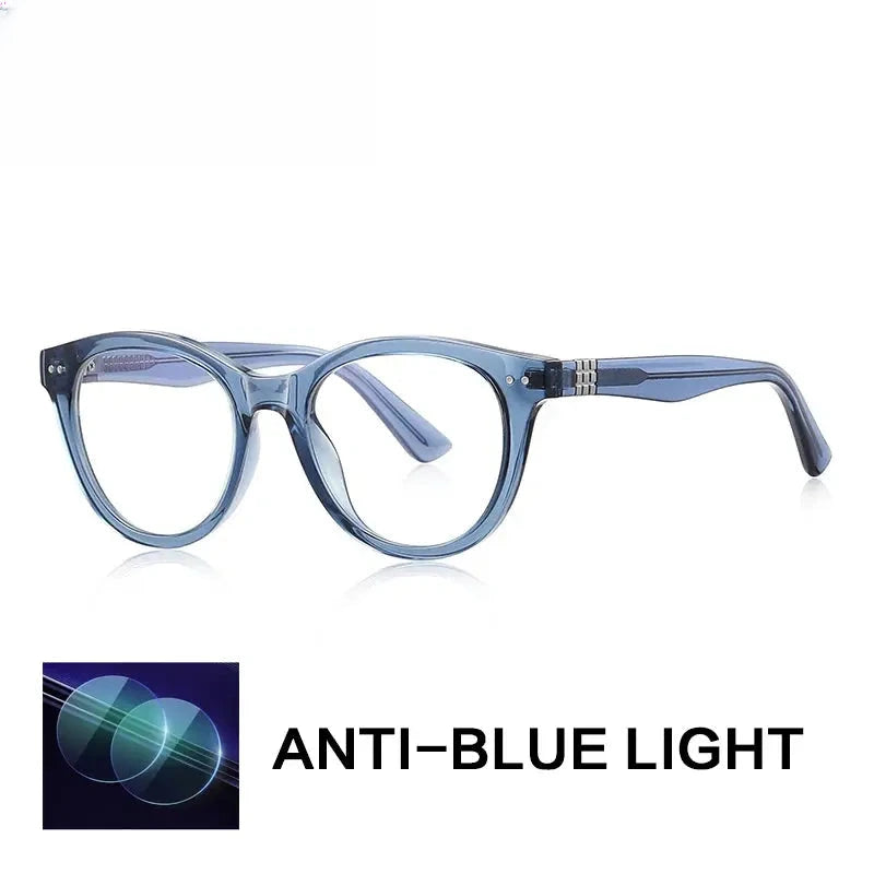 Unisex Oval Full Rim Titanium Reading Glasses Gxyj2231 — view 3 | Rx Spectacle