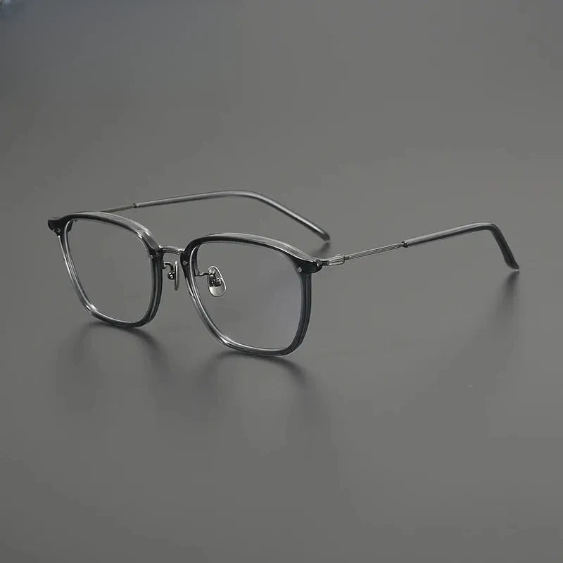 Men's Square Full Rim Titanium Prescription Glasses Gxyj1581 — view 4 | Rx Spectacle
