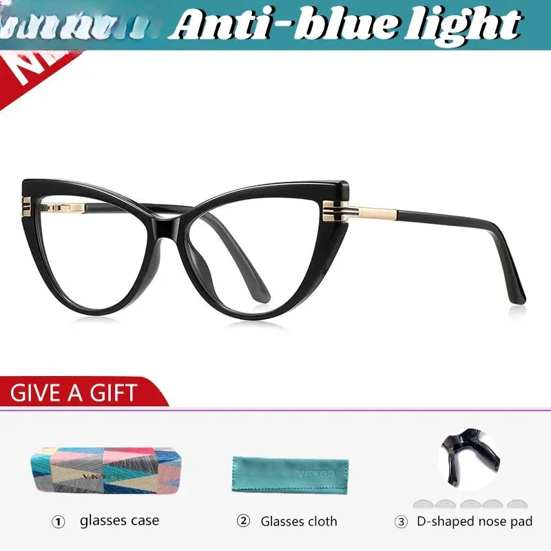 Women's Cat Eye Full Rim TR90 Reading Glasses 392264 — view 8 | Rx Spectacle