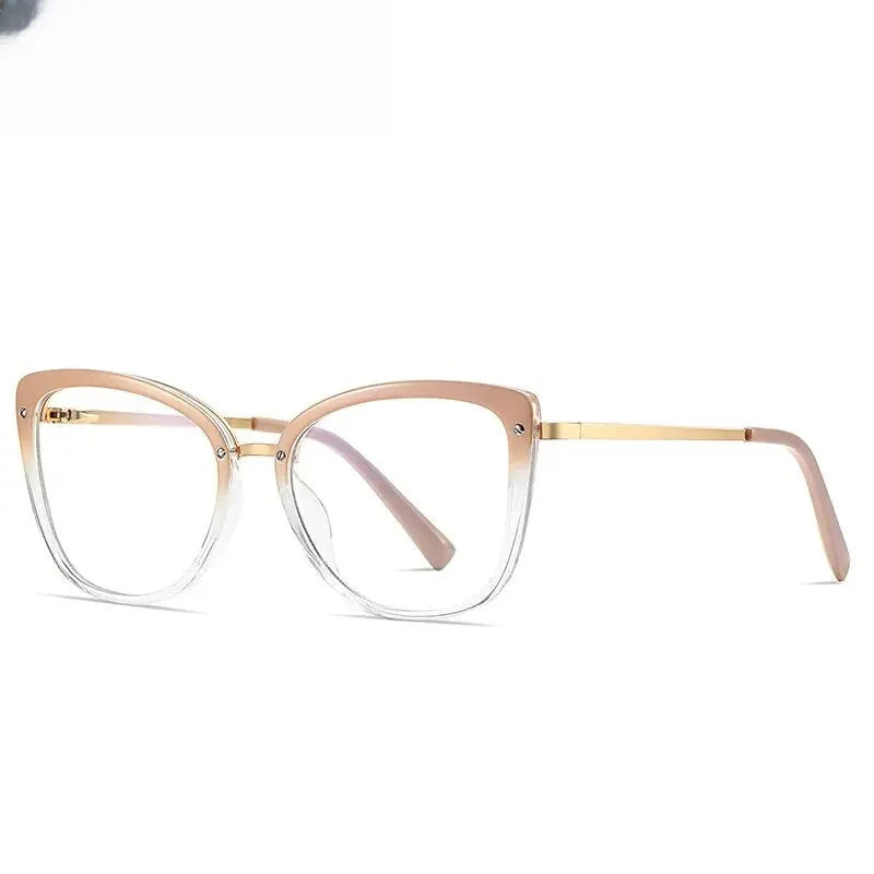 Women's Cat Eye Full Rim TR90 Prescription Glasses 882076 — view 4 | Rx Spectacle
