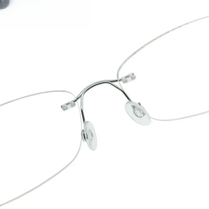 Unisex Square Rimless Prescription Glasses Kr6015 — view 11 | Rx Spectacle