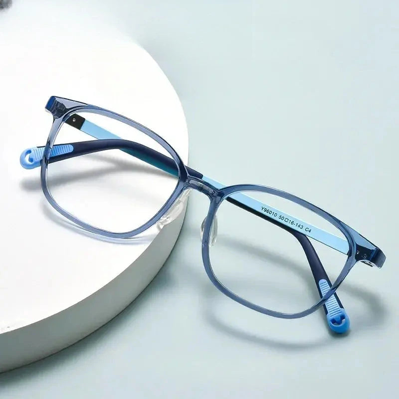 Unisex Square Full Rim Titanium Prescription Glasses 696010 — view 5 | Rx Spectacle