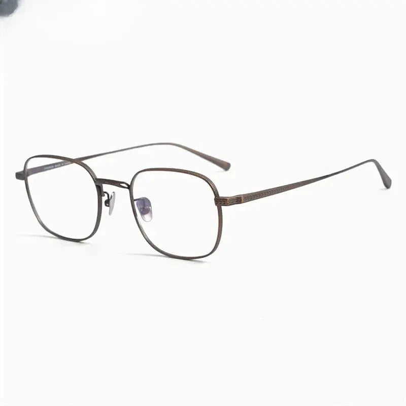 Men's Polygon Full Rim Titanium Prescription Glasses 63015 — view 5 | Rx Spectacle