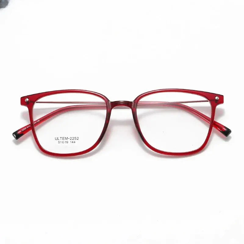 Women's Square Full Rim Alloy Prescription Glasses 32252 — view 7 | Rx Spectacle
