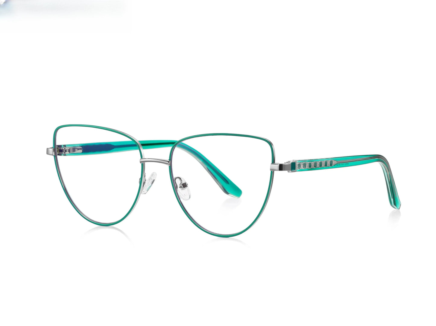 Unisex Cat Eye Full Rim Alloy Reading Glasses 3065 — view 12 | Rx Spectacle