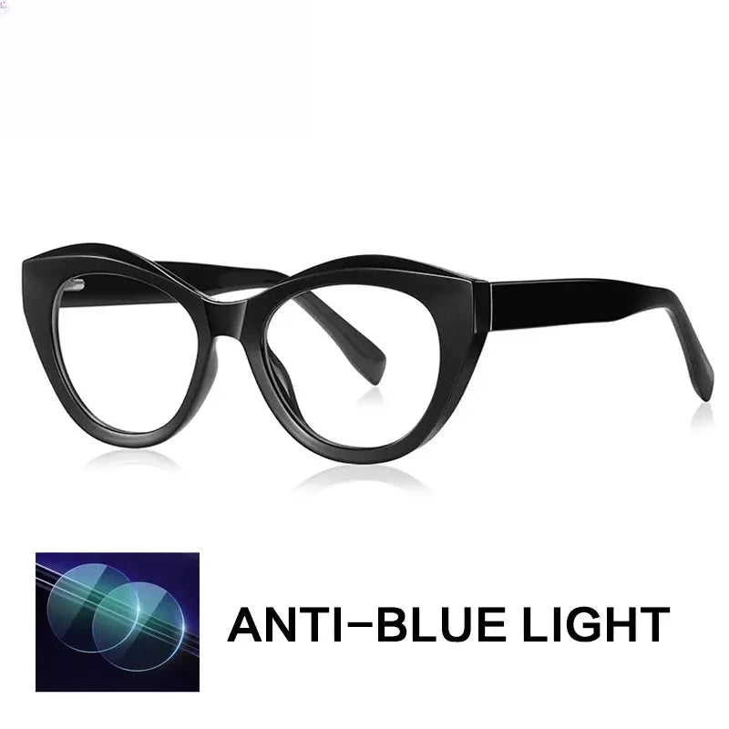 Women's Cat Eye Full Rim Titanium Reading Glasses Gx2168 — view 6 | Rx Spectacle