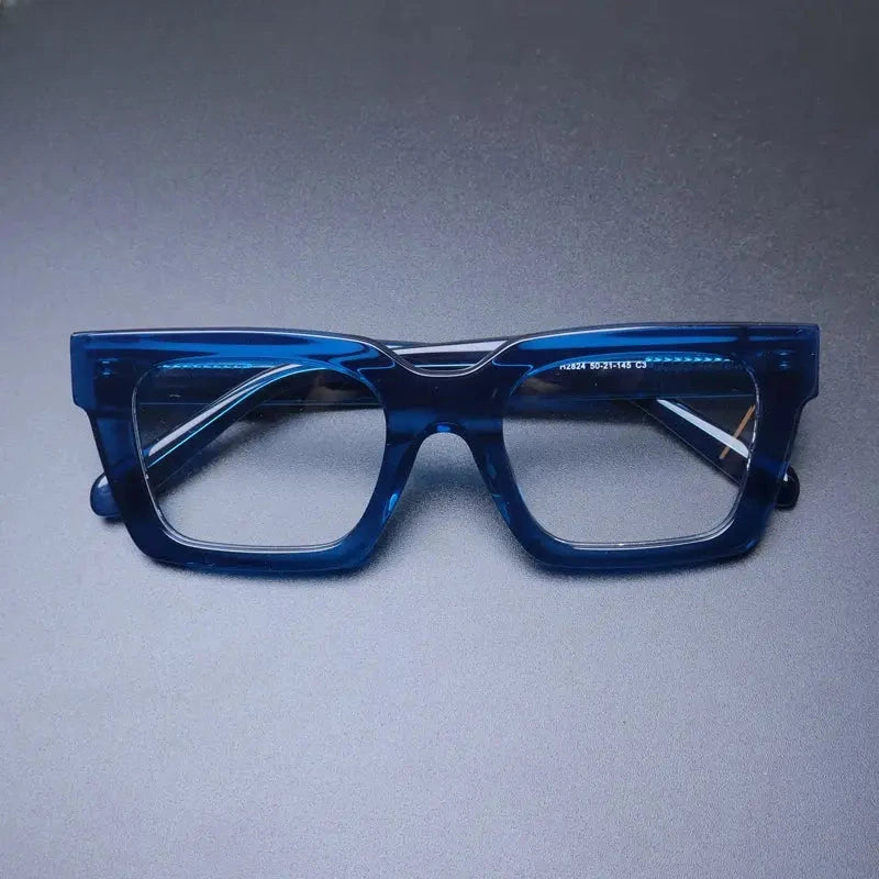 Unisex Square Full Rim Acetate Prescription Glasses Gxyj-1181 — view 2 | Rx Spectacle