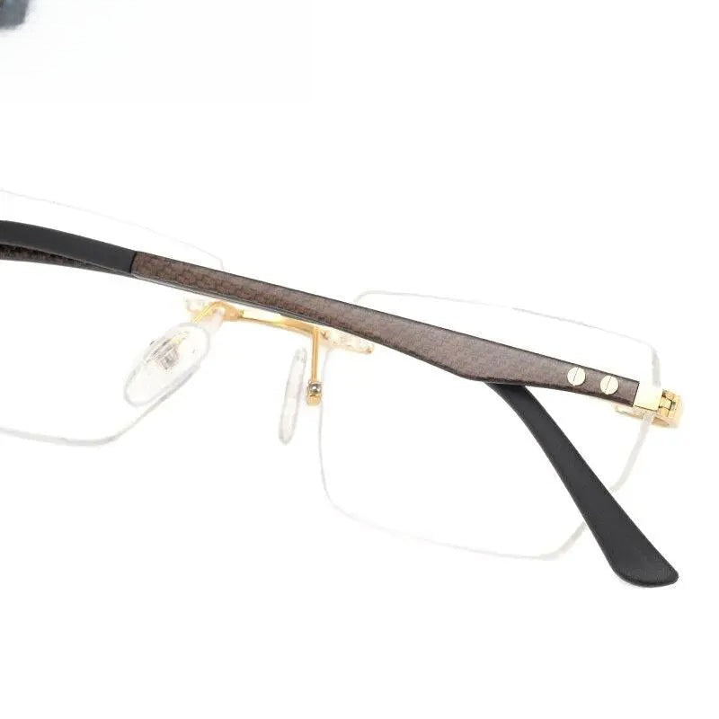 Men's Square Rimless Titanium Prescription Glasses Kr16027 — view 7 | Rx Spectacle