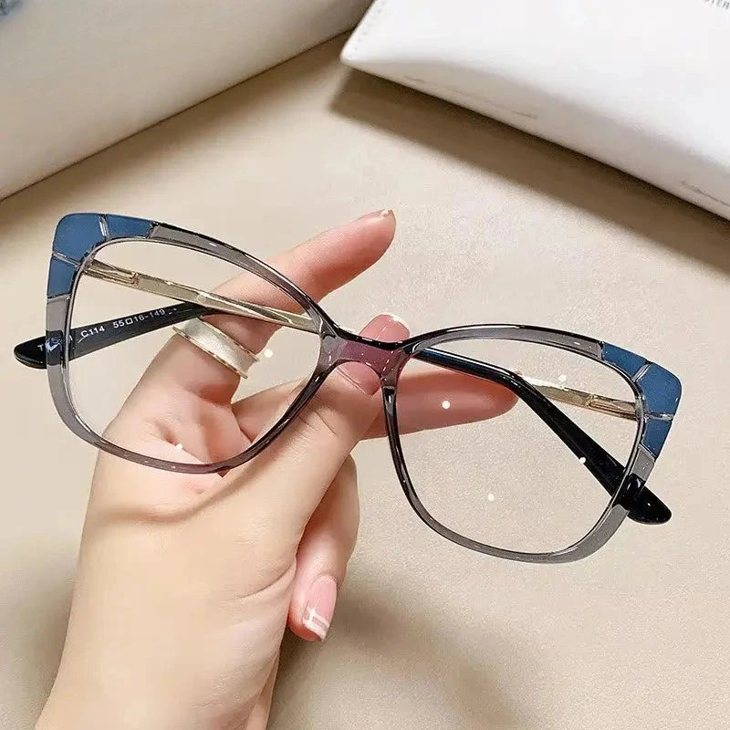 Women's Cat Eye Full Rim TR90 Prescription Glasses 75721 — view 6 | Rx Spectacle