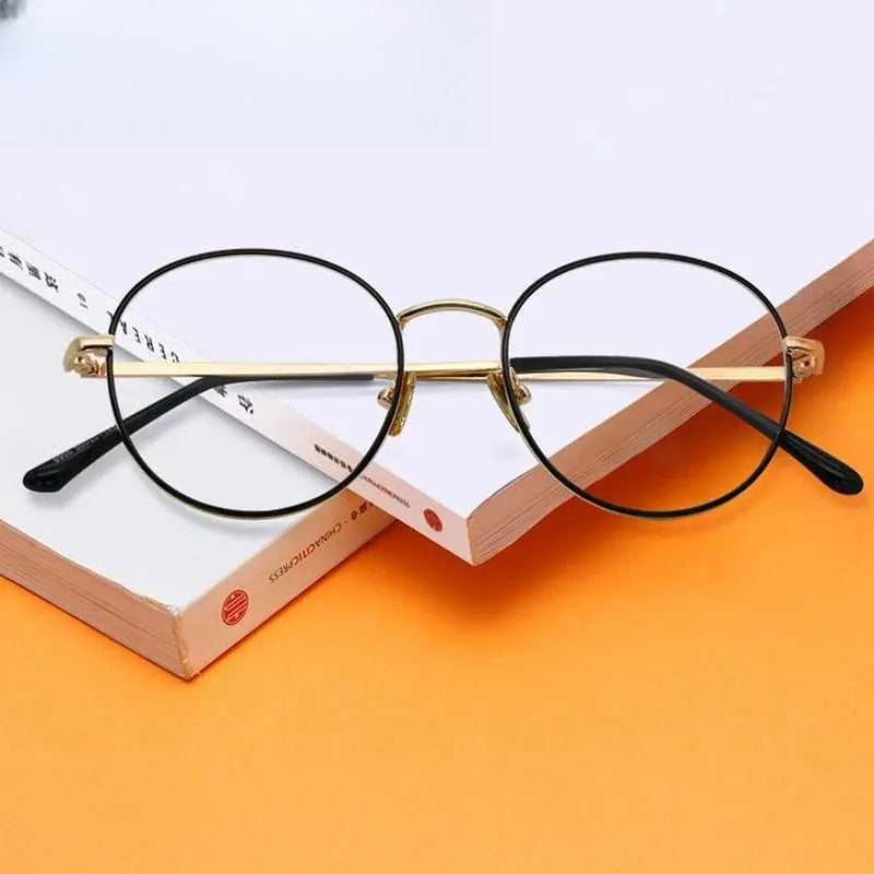 Unisex Round Full Rim Alloy Prescription Glasses 9905 — view 1 | Rx Spectacle
