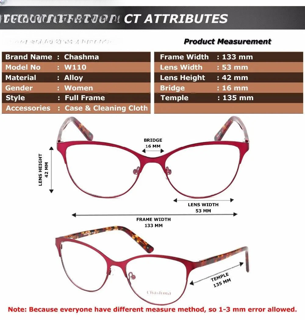 Women's Full Rim Prescription Glasses W110 — view 2 | Rx Spectacle