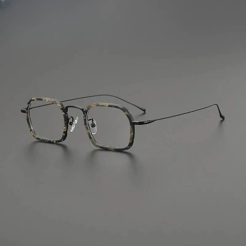 Women's Square Full Rim Titanium Prescription Glasses G85894 — view 5 | Rx Spectacle