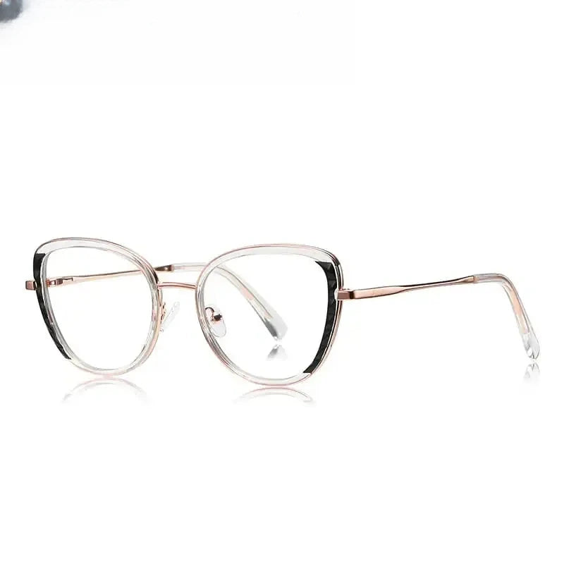 Women's Cat Eye Full Rim Titanium Prescription Glasses 61347 — view 6 | Rx Spectacle