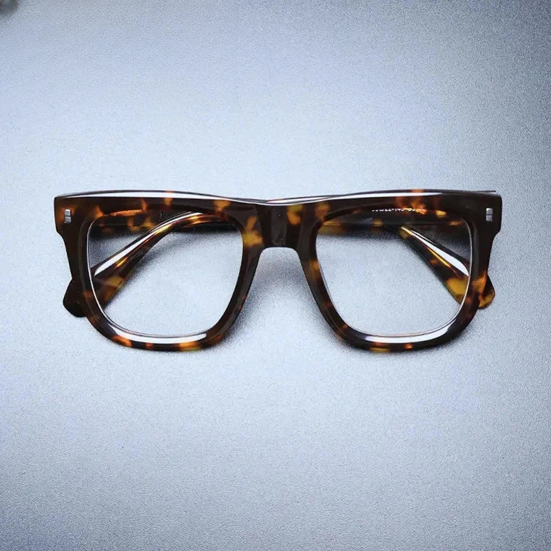 Unisex Square Full Rim Acetate Oversized Prescription Glasses Gxyj1230 — view 2 | Rx Spectacle