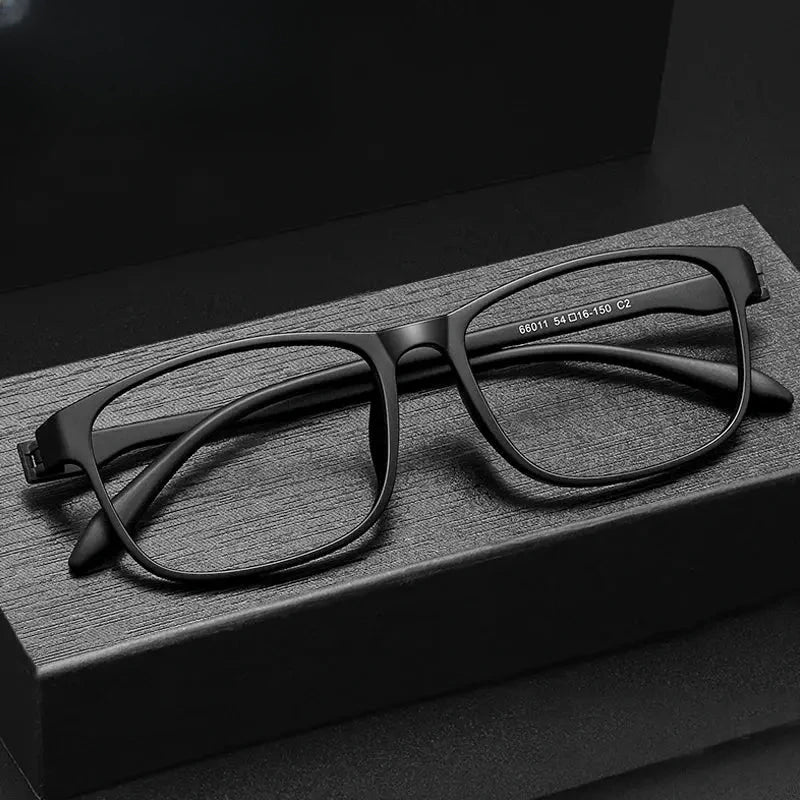 Unisex Square Full Rim Titanium Prescription Glasses 966011 — view 1 | Rx Spectacle