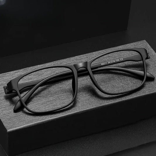 Unisex Square Full Rim Titanium Prescription Glasses 966011 — view 1 | Rx Spectacle