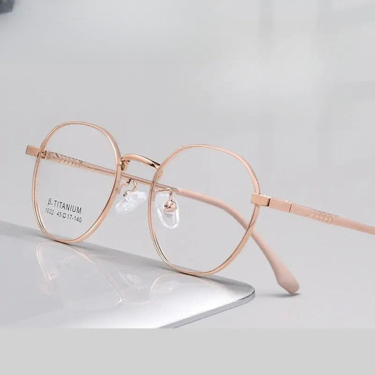 Oval Full Rim Alloy Prescription Glasses 10224 — view 1 | Rx Spectacle