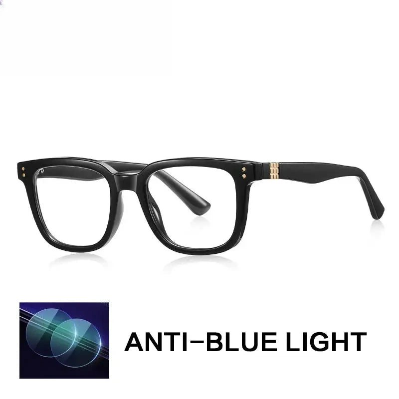 Unisex Square Full Rim Titanium Reading Glasses Gxy2225 — view 3 | Rx Spectacle