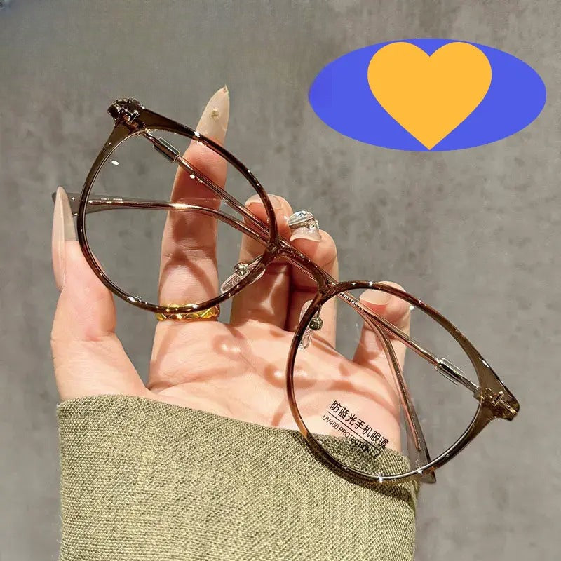 Women's Round Full Rim TR90 Prescription Glasses 98984 — view 1 | Rx Spectacle