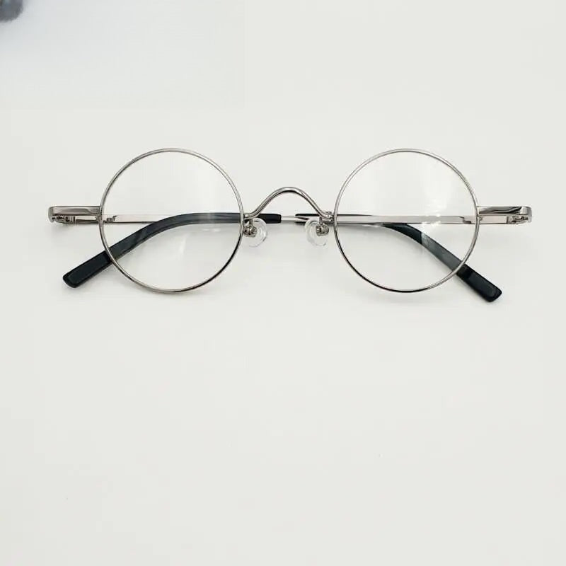 Unisex Round Full Rim Alloy Prescription Glasses 811008 — view 9 | Rx Spectacle