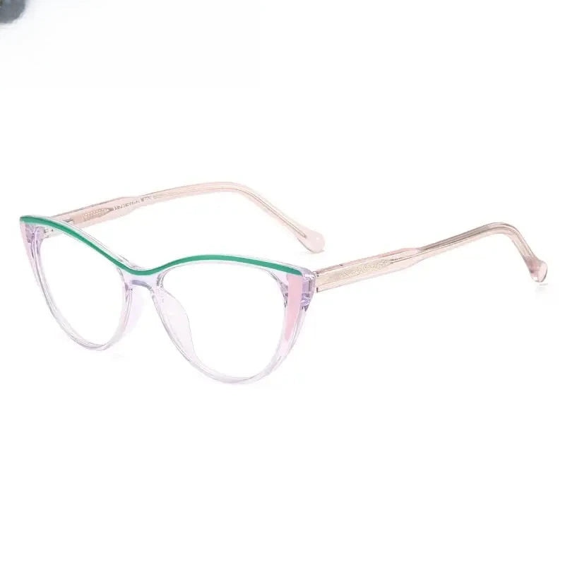 Women's Cat Eye Full Rim TR90 Prescription Glasses 369125 — view 5 | Rx Spectacle