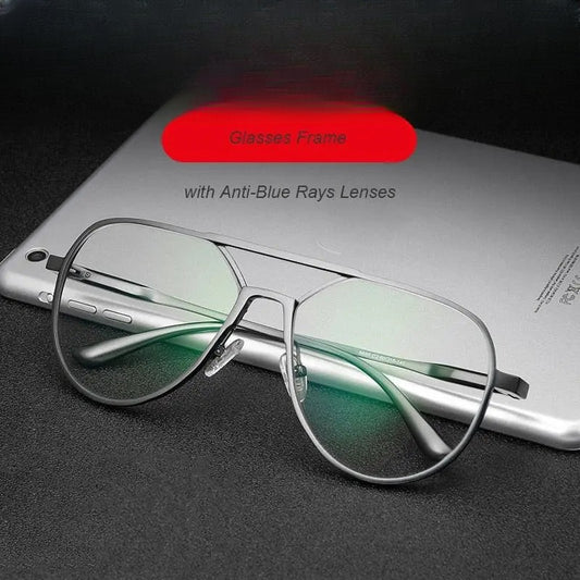 Unisex Oval Full Rim Alloy Prescription Glasses 8685 — view 1 | Rx Spectacle