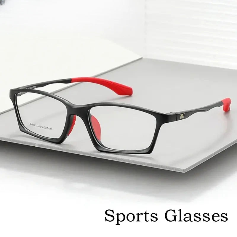 Unisex Square Full Rim Sports Glasses Y5003 — view 1 | Rx Spectacle