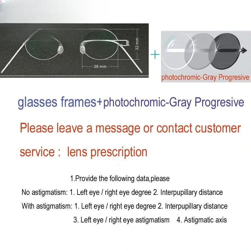 Unisex Oval Full Rim Stainless Steel Prescription Glasses 61423 — view 3 | Rx Spectacle