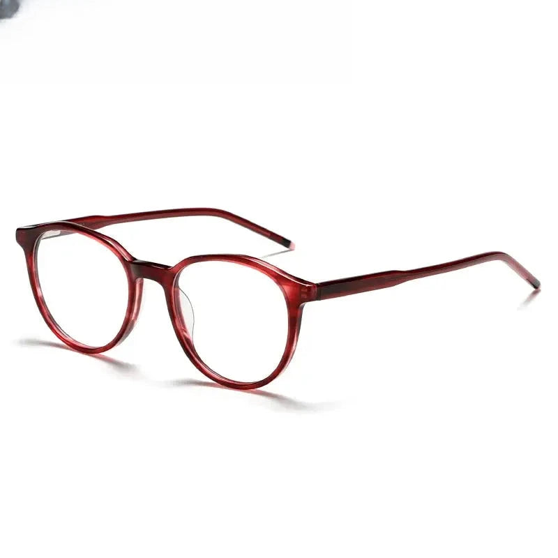 Women's Oval Full Rim Acetate Prescription Glasses Ac1010 — view 8 | Rx Spectacle