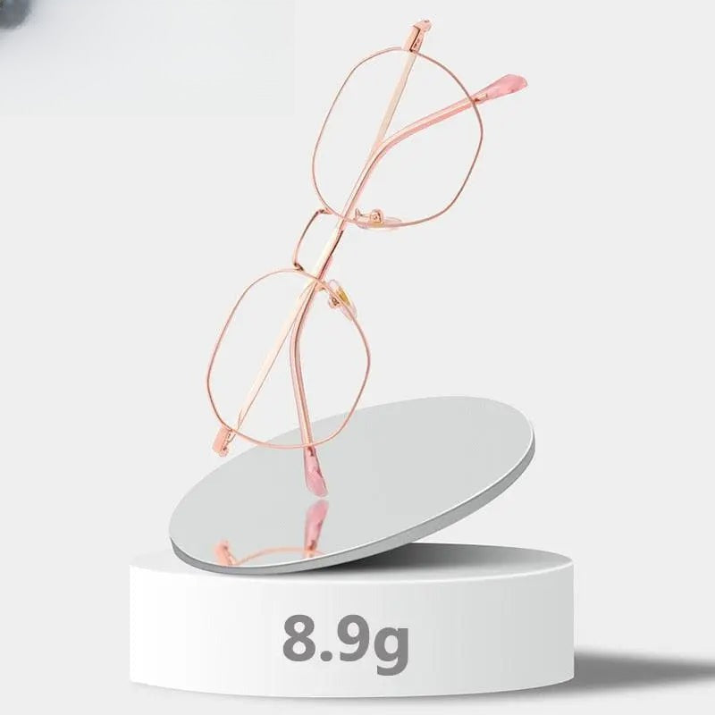 Women's Round Full Rim Titanium Prescription Glasses 2018 — view 1 | Rx Spectacle