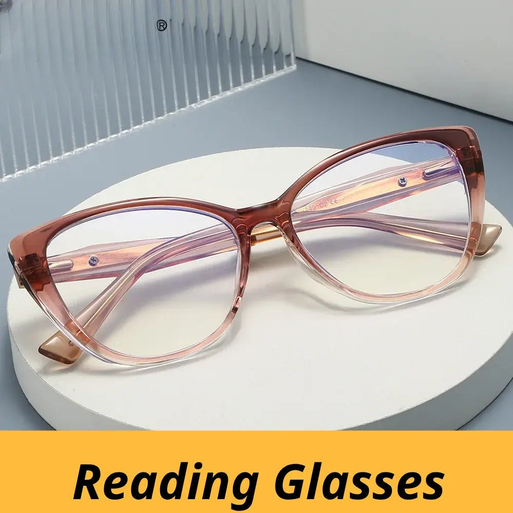 Women's Butterfly Full Rim TR90 Reading Glasses 582006 — view 1 | Rx Spectacle