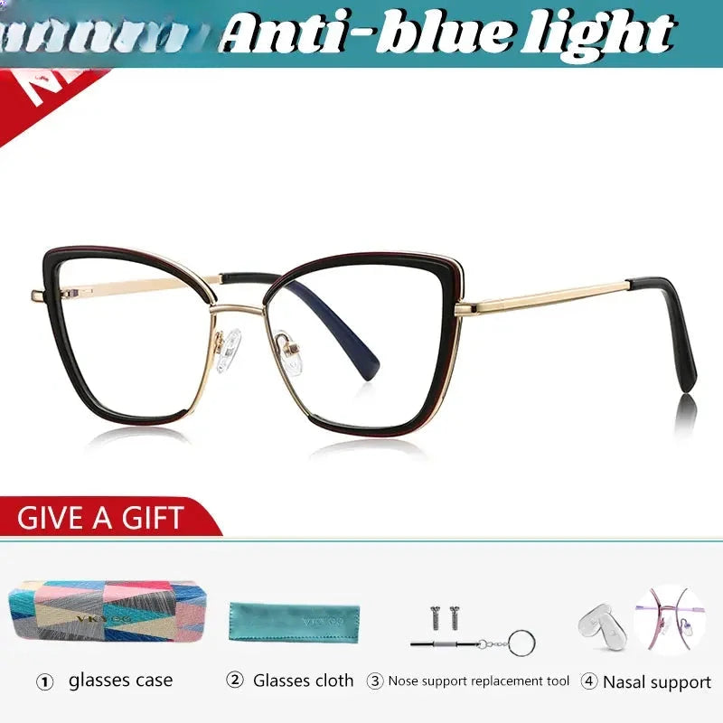 Women's Butterfly Full Rim TR90 Reading Glasses 31524 — view 8 | Rx Spectacle