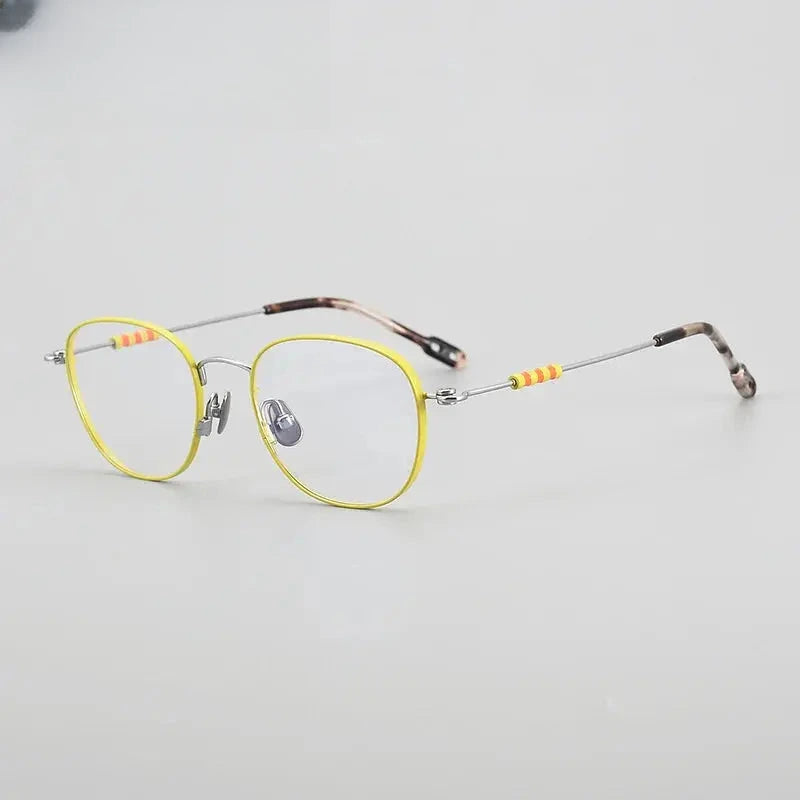Women's Oval Full Rim Titanium Prescription Glasses 778404 — view 4 | Rx Spectacle