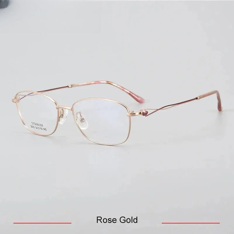 Unisex Oval Full Rim Titanium Prescription Glasses 33005 — view 7 | Rx Spectacle