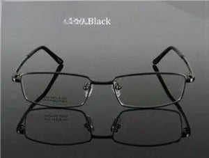 Men's Square Full Rim Alloy Prescription Glasses 2033 — view 8 | Rx Spectacle