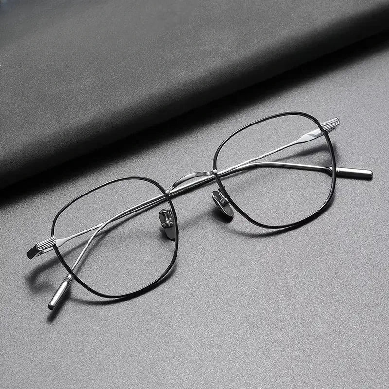 Women's Polygon Full Rim Titanium Prescription Glasses 380802 — view 1 | Rx Spectacle