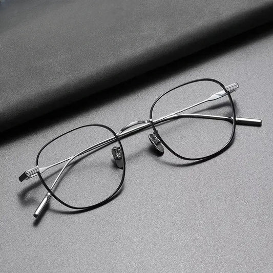 Women's Polygon Full Rim Titanium Prescription Glasses 380802 — view 1 | Rx Spectacle