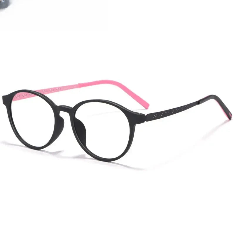 Women's Round Full Rim Titanium Prescription Glasses 88684 — view 1 | Rx Spectacle