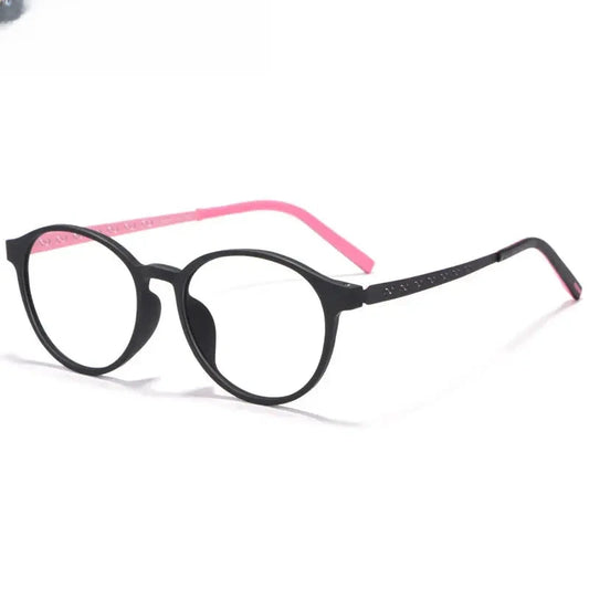 Women's Round Full Rim Titanium Prescription Glasses 88684 — view 1 | Rx Spectacle