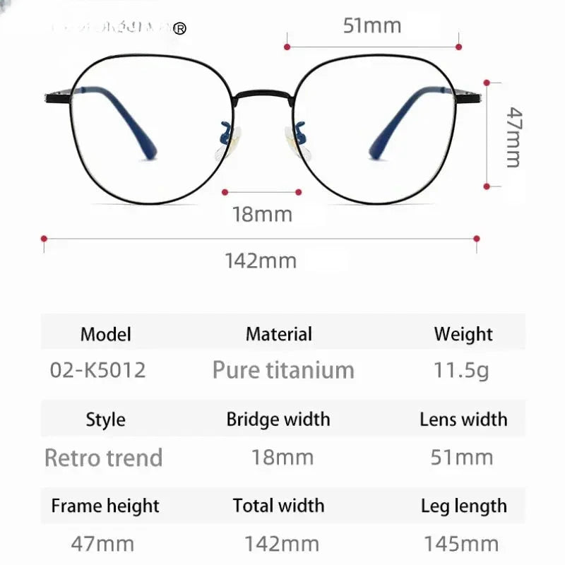 Unisex Oval Full Rim Titanium Reading Glasses 630250 — view 2 | Rx Spectacle