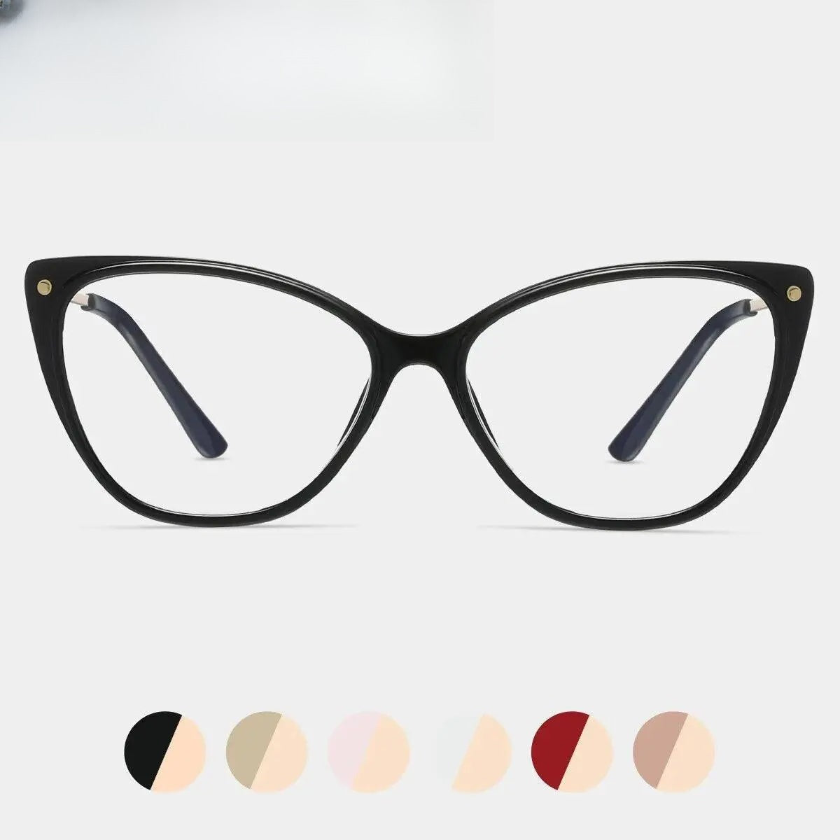 Women's Cat Eye Full Rim TR90 Prescription Glasses 87008 — view 1 | Rx Spectacle