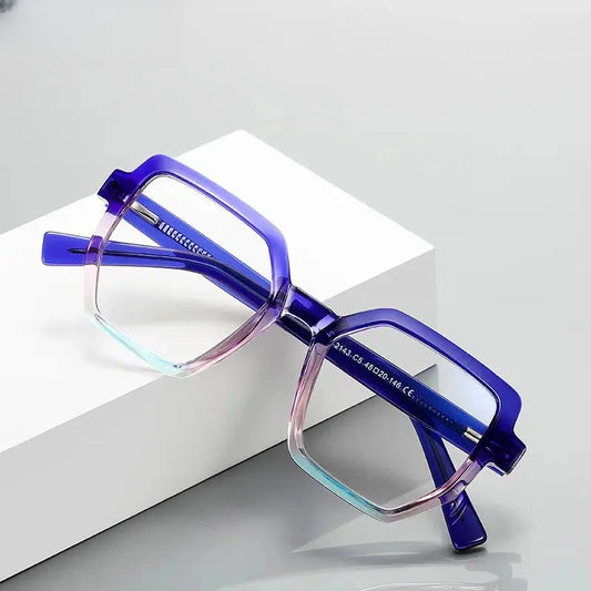 Women's Polygon Full Rim TR90 Oversized Reading Glasses 2143 — view 1 | Rx Spectacle