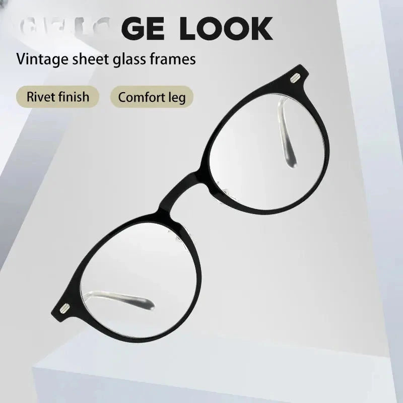 Women's Round Full Rim Acetate Reading Glasses 98321 — view 2 | Rx Spectacle
