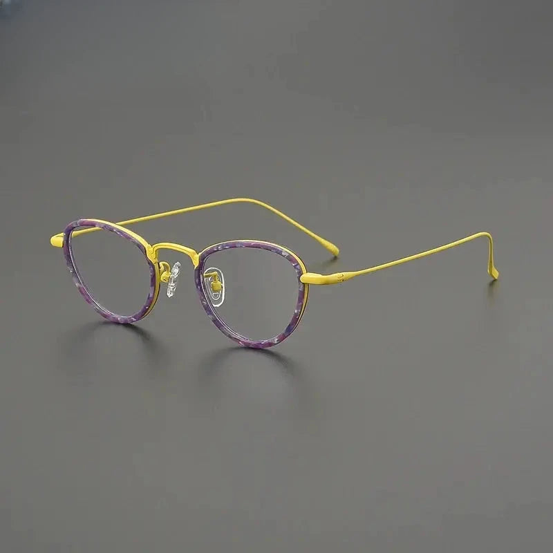 Women's Cat Eye Full Rim Titanium Prescription Glasses G85896 — view 7 | Rx Spectacle