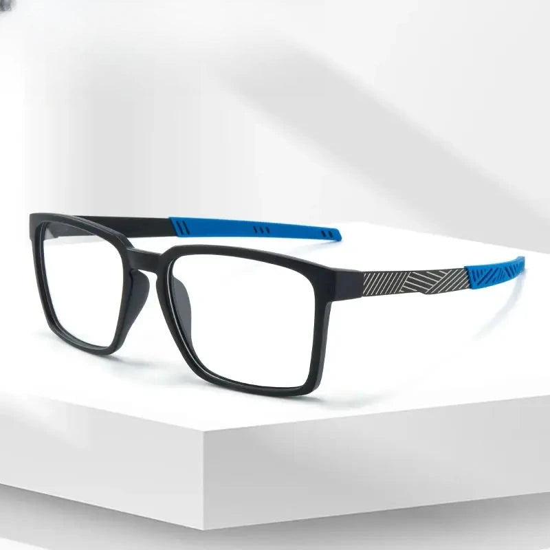 Women's Square Full Rim TR90 Sports Glasses 48084 — view 1 | Rx Spectacle