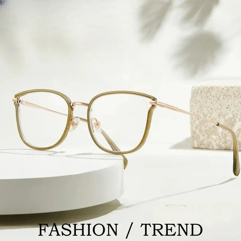 Women's Cat Eye Full Rim TR90 Prescription Glasses Y2293 — view 2 | Rx Spectacle