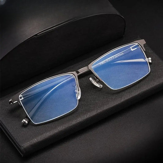 Men's Full Rim Titanium Prescription Glasses P9832 — view 1 | Rx Spectacle
